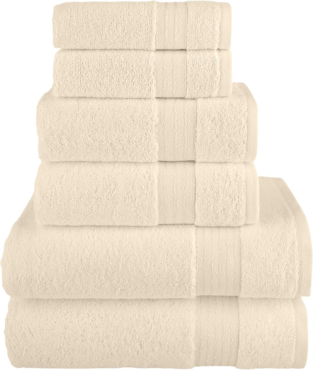 Turkish Cotton 6-Piece Towel Set